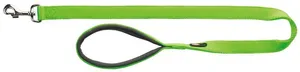 PREMIUM-Leine mit gepolstertem Griff 1 m/25 mm (L-XL), - hellgrün - AUSVERKAUF